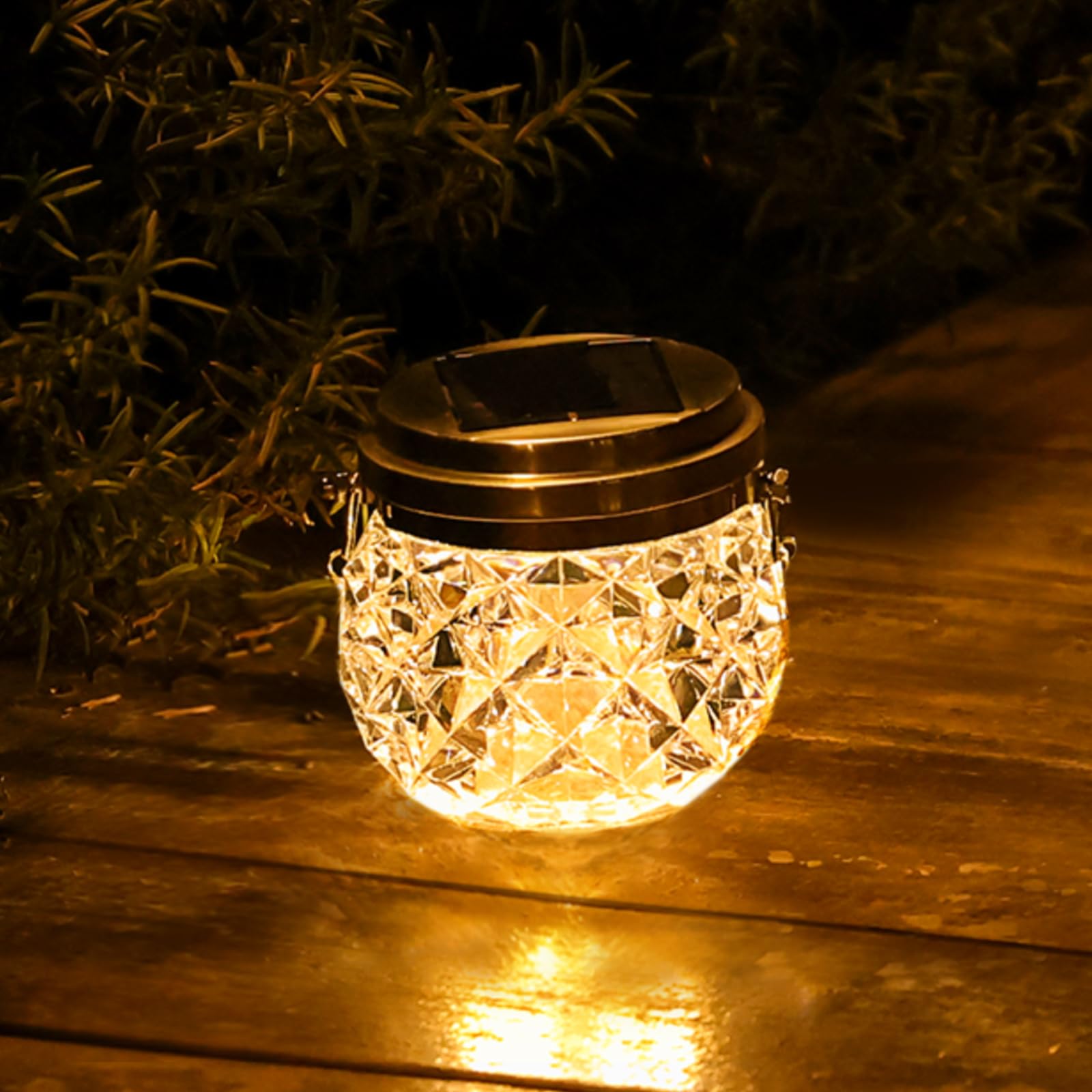 TripodBird Solar Garden Lights Outdoor- Solar Lanterns Outdoor with Waterproof and Drop-Proof, Designed for Camping,Yard,Garden and Pathway Decoration(Warm Light)