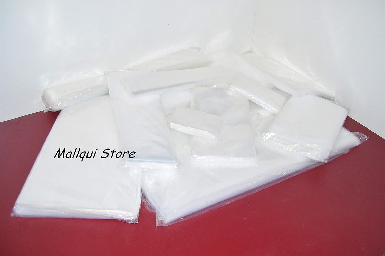 100 Clear Industrial 12 x 12 Uline 2 MIL Thick Plastic Poly Bags Lay Flat Open top