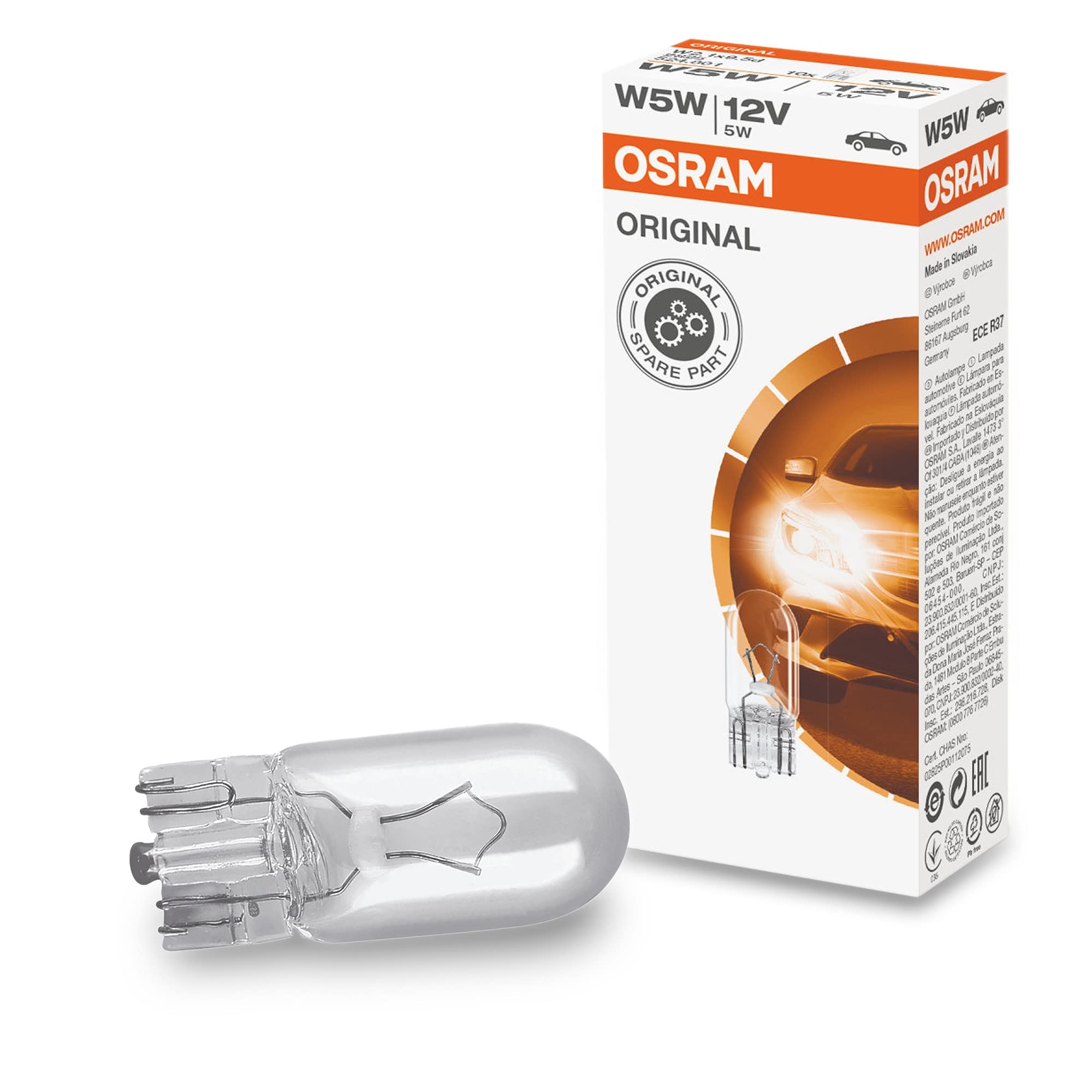 Osram Ampul 12V 5W Büyük Dipsiz Gosterge - 2825.TP