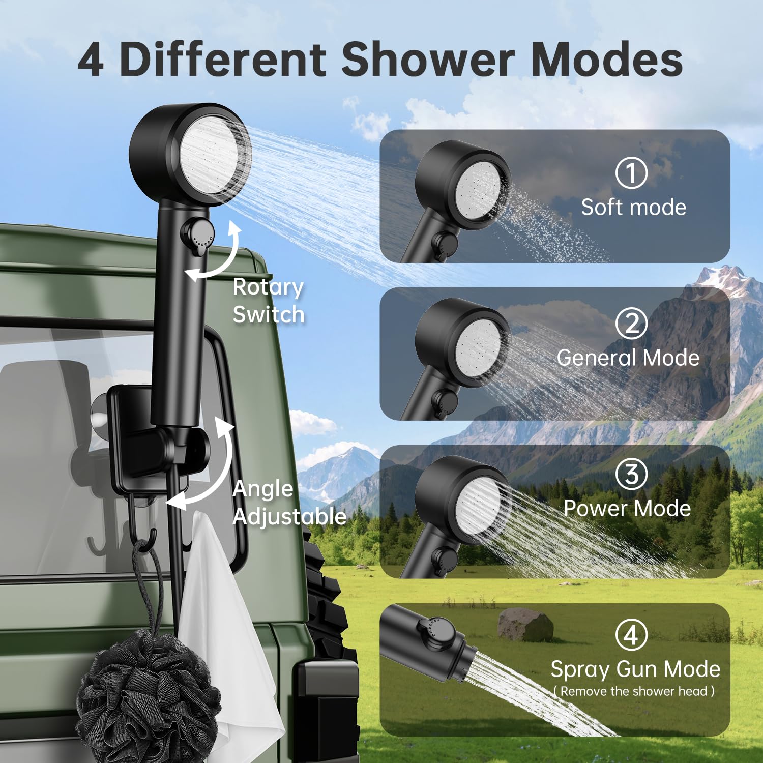 IGRL Tragbare Dusche für Camping