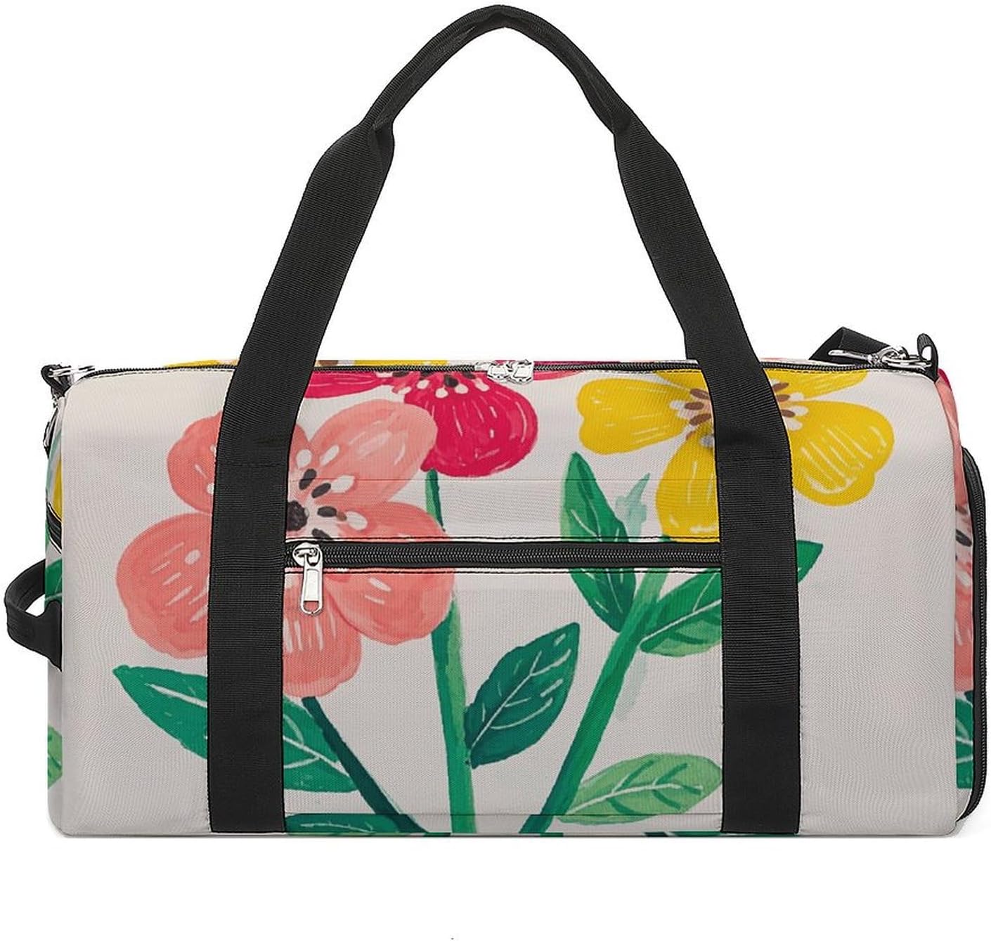 Gym Bag for Men Travel Duffle Bag Cute Flower Tote Bag Weekender Duffel Bag Weekender Bag for Sports