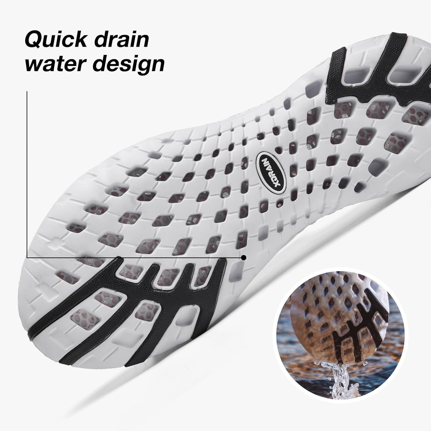 ALEADER Xdrain Women's Water Shoes Mesh Slip On Aqua Shoes for Beach, Swimming, Travel & Tennis - Image 4