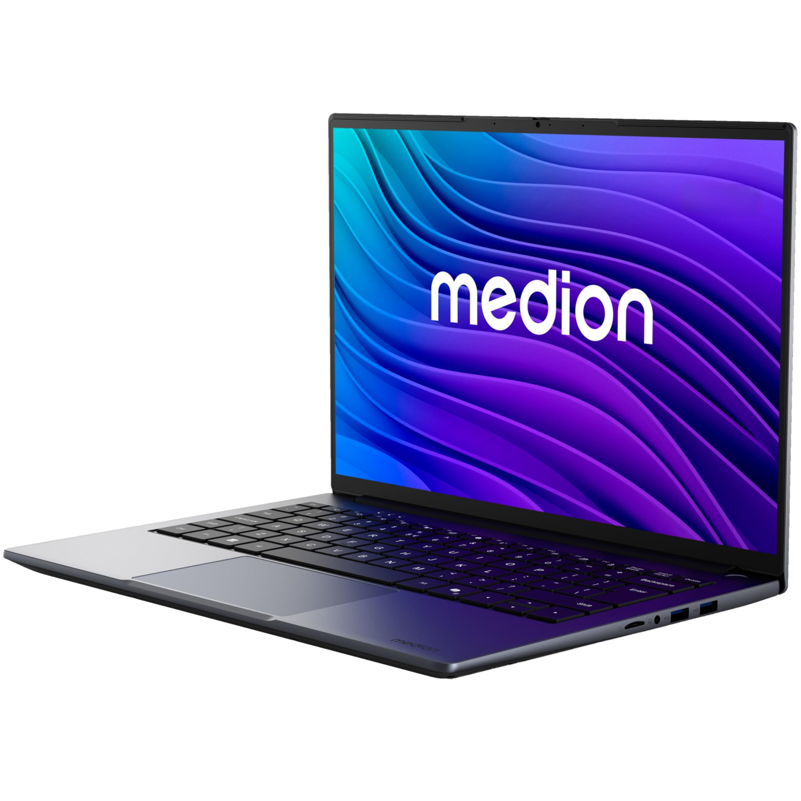 MEDION Avantum 14 E1e 35,5 cm (14 Zoll) Full HD Laptop - Intel N4500 | 8 GB DDR4 RAM, 128 GB Flash-Speicher, Intel UHD Grafik, WLAN, Webcam, Windows 11 Home S-Modus, ohne Netzteil
