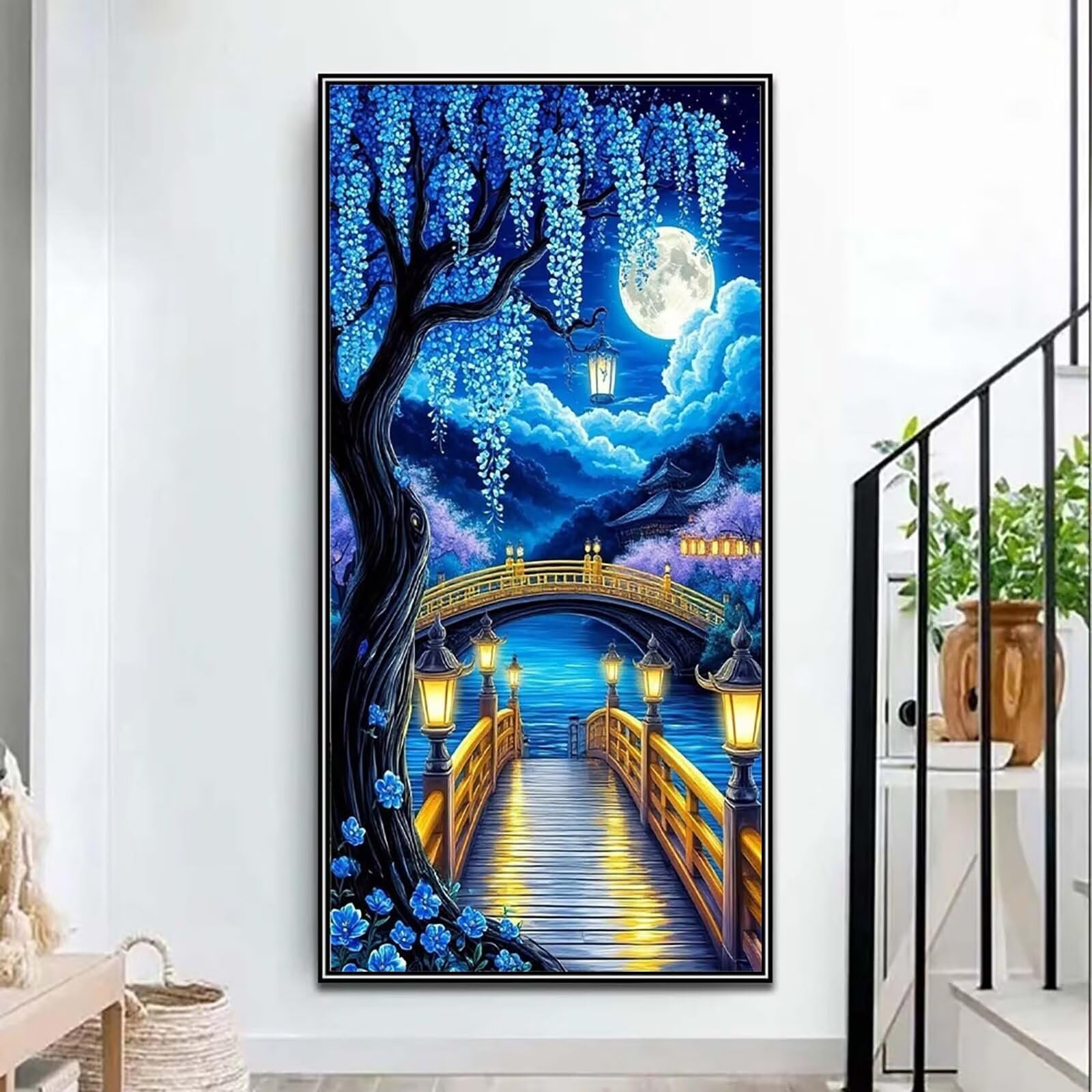 Diament Malowanie mostem, DIY Diamentowe Malowanie Dorośli 60x120cm N5w-845