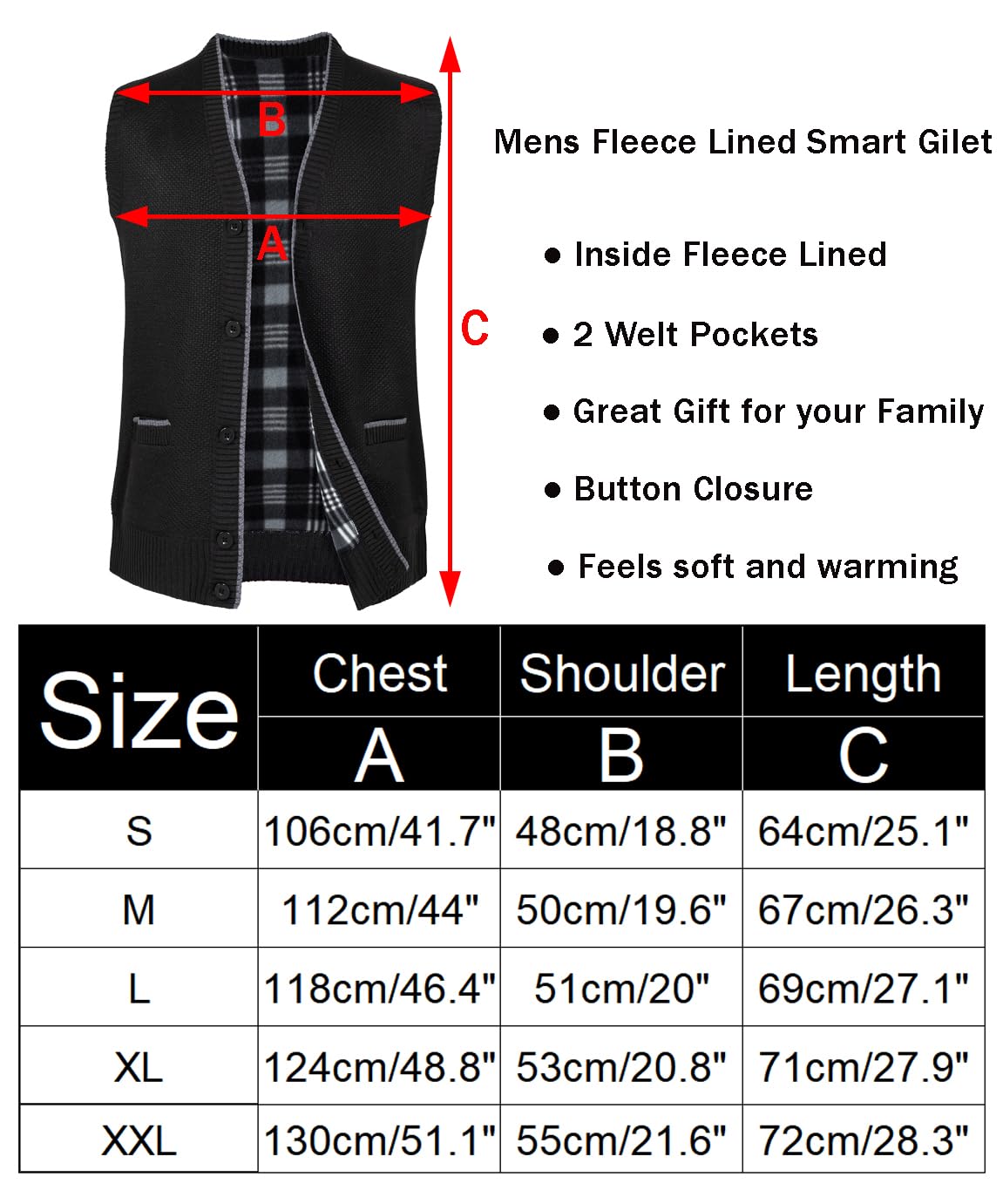 Chaleco de Punto para Hombre Cárdigan sin Mangas de Hombre Casuales Chaleco de Suéter Liso de Color Suéter de Punto Pullover Elegante