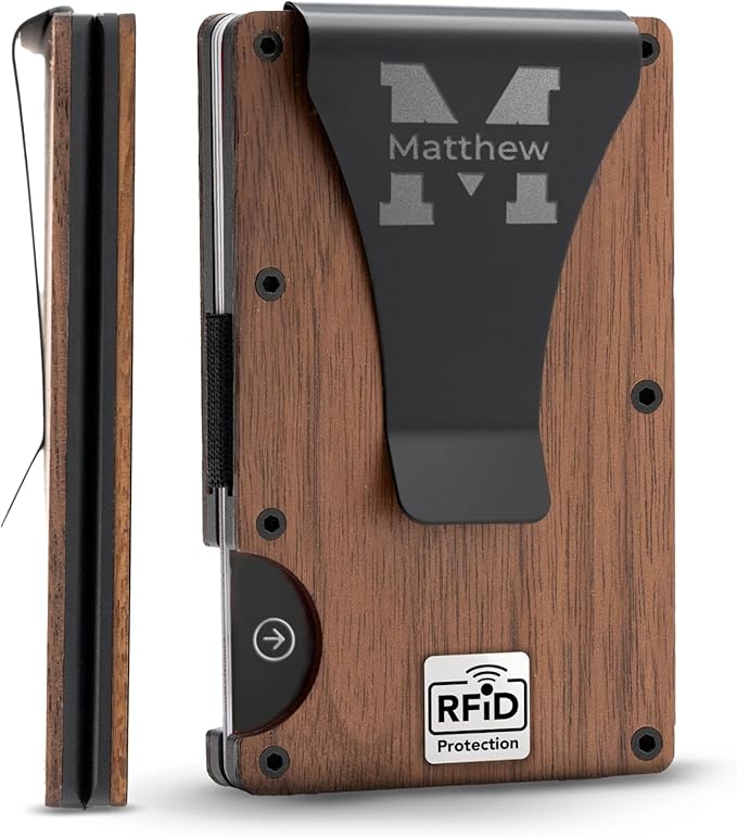 Engraved Minimalist RFID Wallet