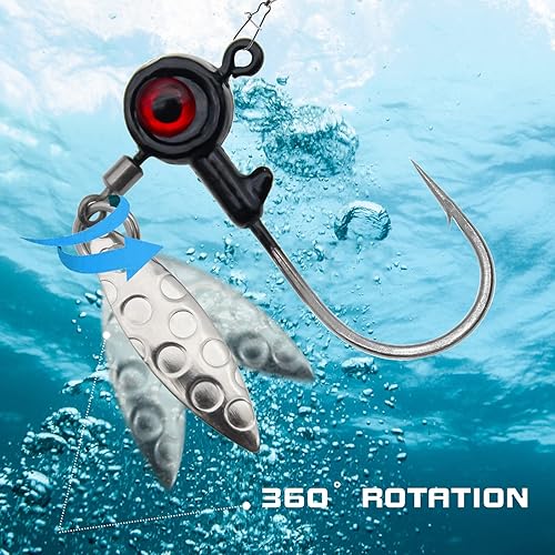 Miniatura 6 de Jig Heads Hooks, 116 oz 18 oz 14 oz 15 oz Crappie Jigs Fishing Jig Heads Hook Lure Fishing Jigs Heads para pesca de lubina