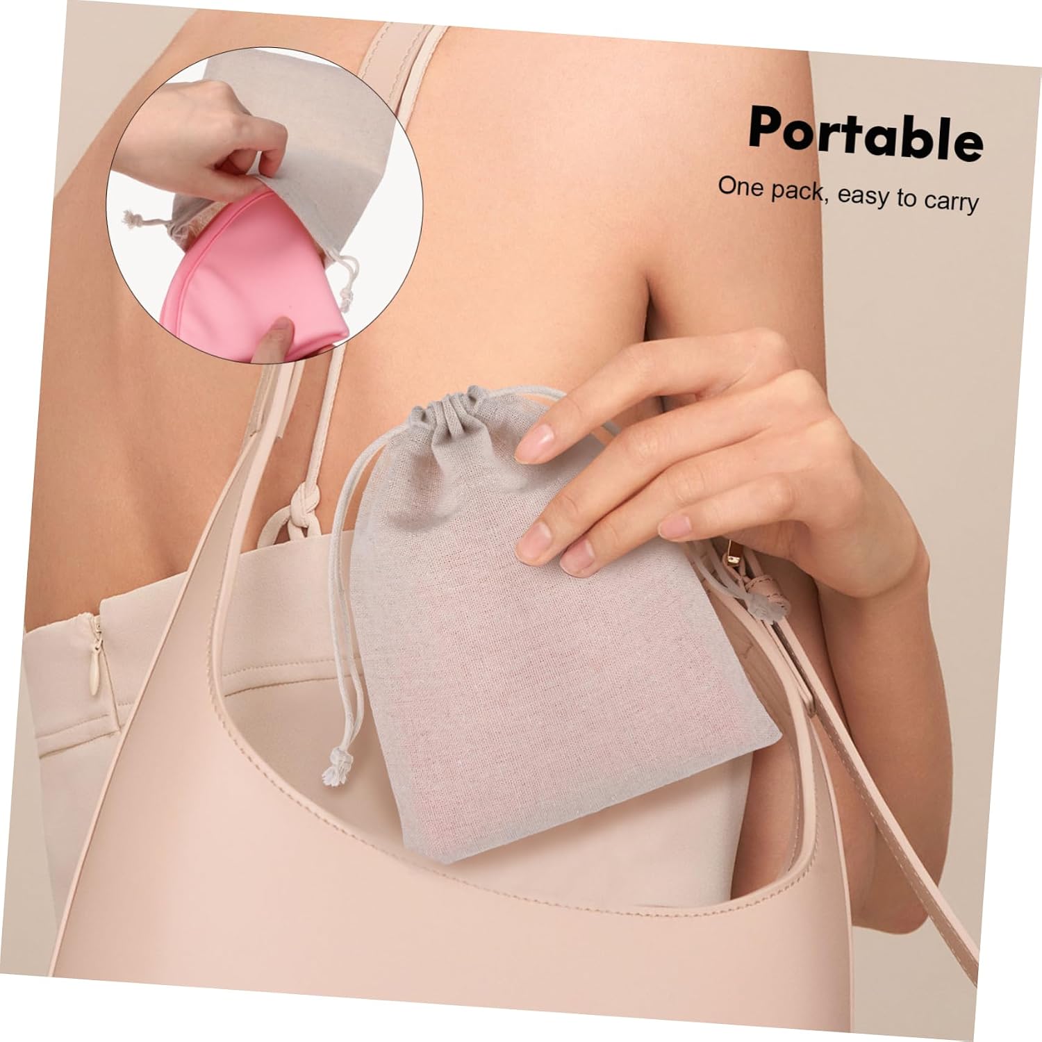 minkissy 2pcs Castor Oil Breast Pads Breast Plumping Oil Compress Pads for Nursing Comfortable Reusable