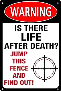 Aluminum Warning No Trespassing Sign Funny Shot Sign Beware Of Metal Sign 8x12 inches