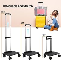 Vista 4 de FINESUN Sewing Machine Case on Wheels Rolling Tote Craft Bag Sewing Machine Bag with Wheels Rolling Sewing Machine Tote with Removable Bottom Pad