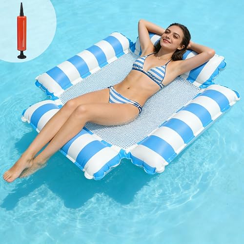 TENGWA Hamac Piscine 4 en 1 Bouee Adulte XL Matelas Pisci…