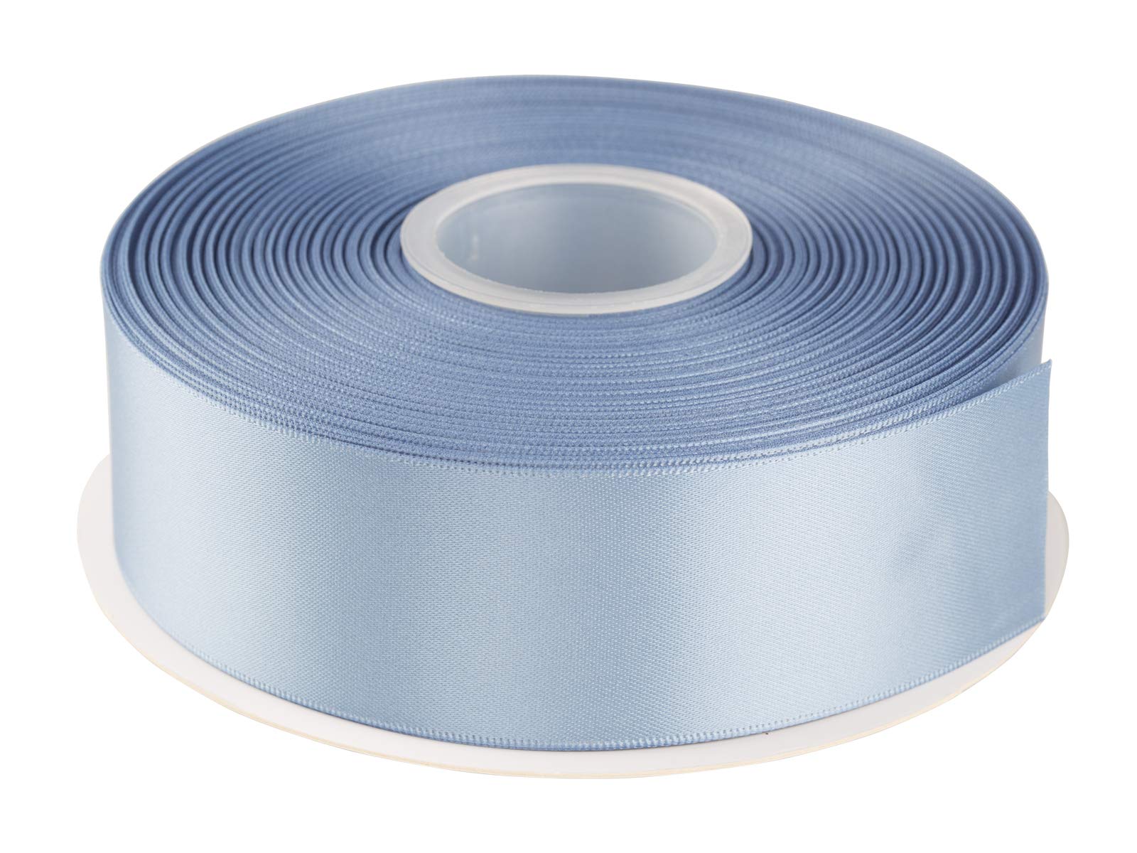 Nastro Raso Double-Face AVANAVA - Larghezza 2.5cm, Rotolo 50m, Blu Mosaico