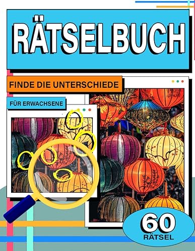 Finde Die Unterschiede Rätselbuch für Erwachsene: Eine gesunde Herausforderung für alle Altersgruppen, Suchen Sie die Unterschiede Rätsel Geschenk zum ... Weihnachten, Finden Sie Objekt Aktivitätsbuch