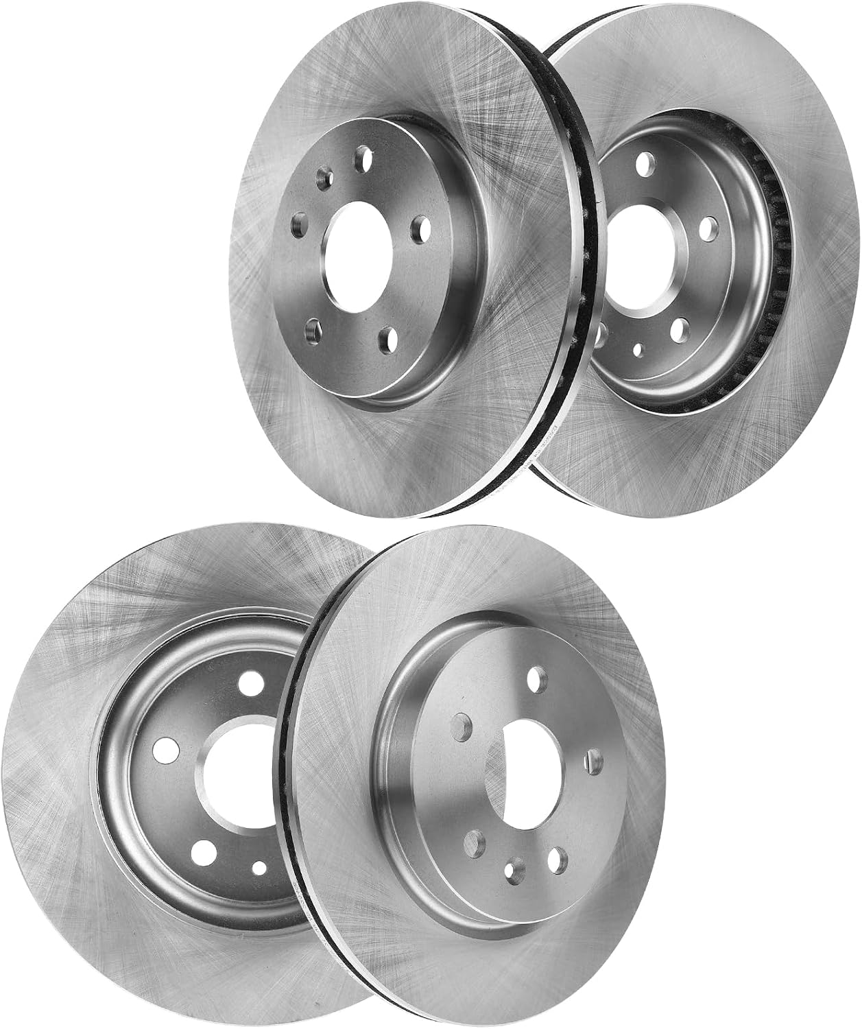 AUTOCLUB Front and Rear Brake Rotors for 2013 2014 2015 Chevy Malibu, 2014 2015 2016 2017 2018 2019 2020 Chevy Impala Brakes, for Buick Regal Allure LaCrosse Replacement, Front 12.64" and Rear 12.4"