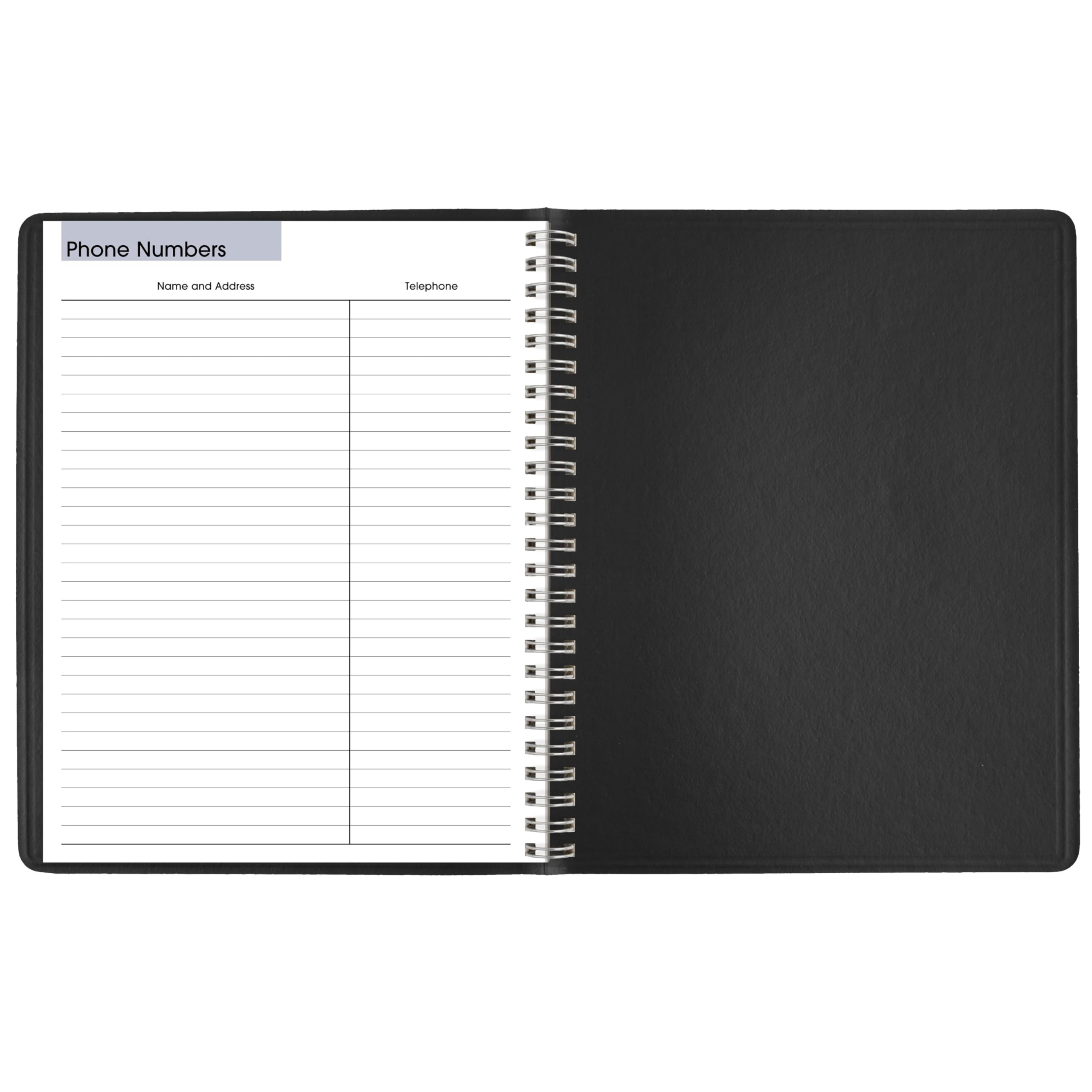 AT-A-GLANCE Tagesplaner 2026, Wochenplaner, 17,8 x 22,2 cm, Medium, Block-Stil, Schwarz (G5350026)