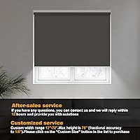 Vista 2 de Boolegon Persianas enrollables opacas sin cordón para oscurecer la habitación, persianas enrollables opacas para el hogar, oficina, dormitorio, sala