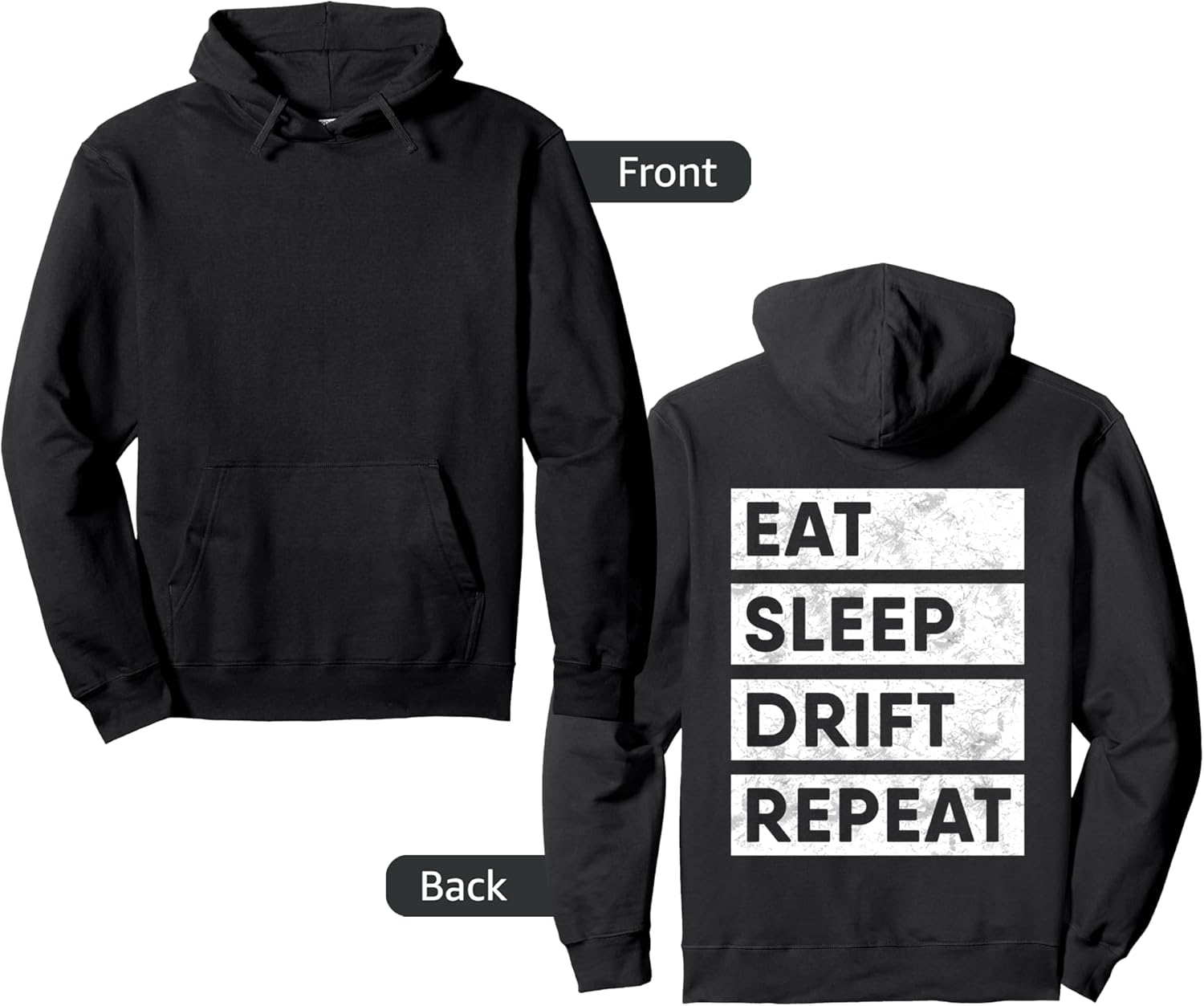 Eat Sleep Drift Repeat Tokyo JDM Car Drifting Pullover Hoodie