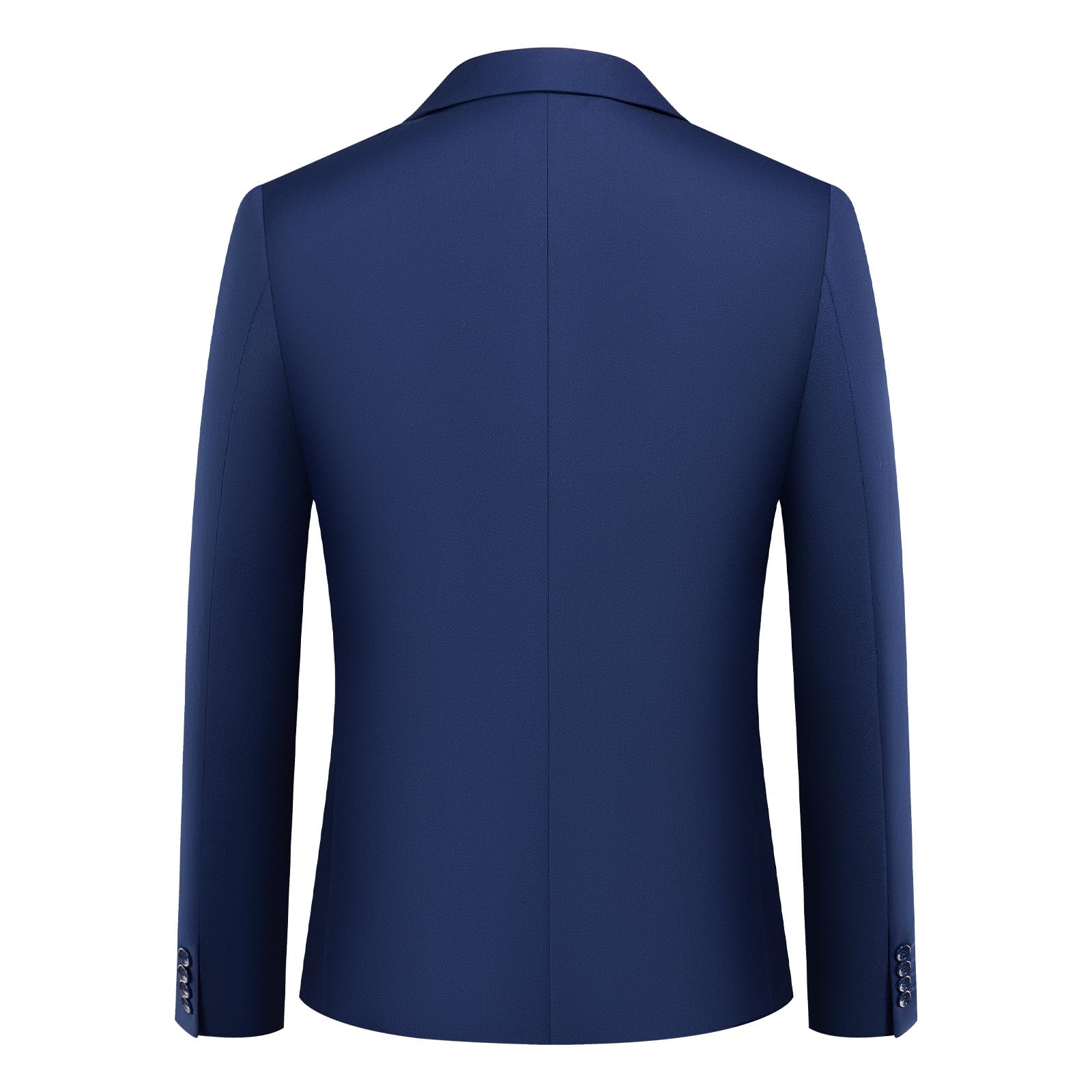 Traje para Hombre de 2 Piezas de Color Liso con Dos Botones de Trabajo Business Vestido Slim Fit (Blazer + Pantalones)