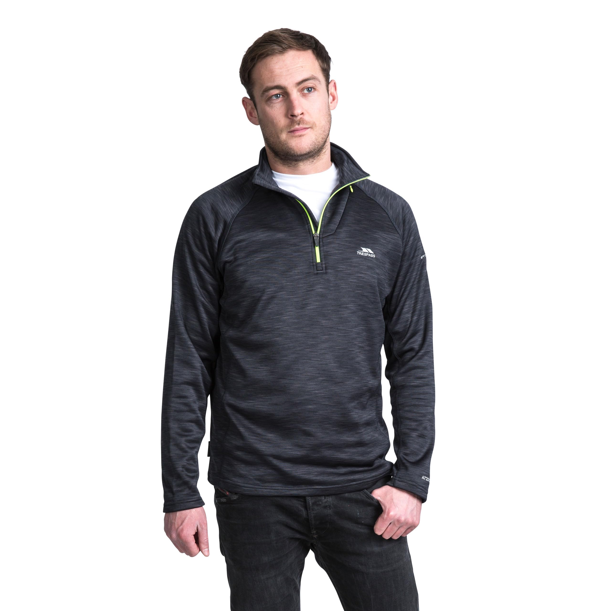 Trespass Collins Homme Veste en Polaire col Montant 1/4 Zip Poches extérieur - -