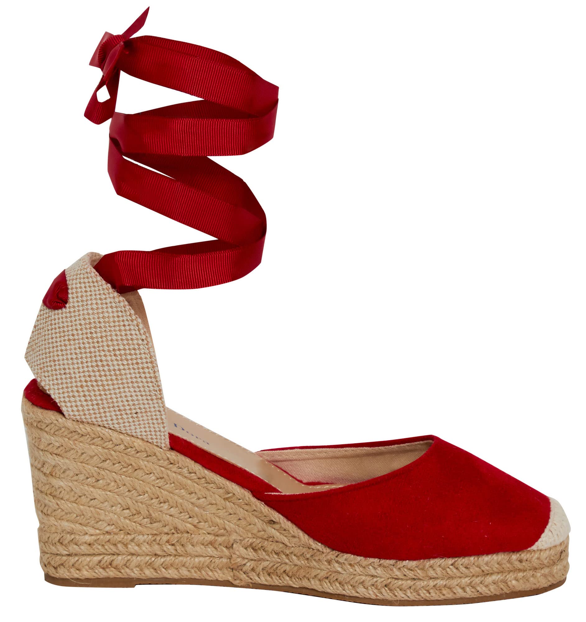 Womens Espadrille Wedge Sandals Strappy Hessian Wedges Ankle Wrap Tie Leg Straps