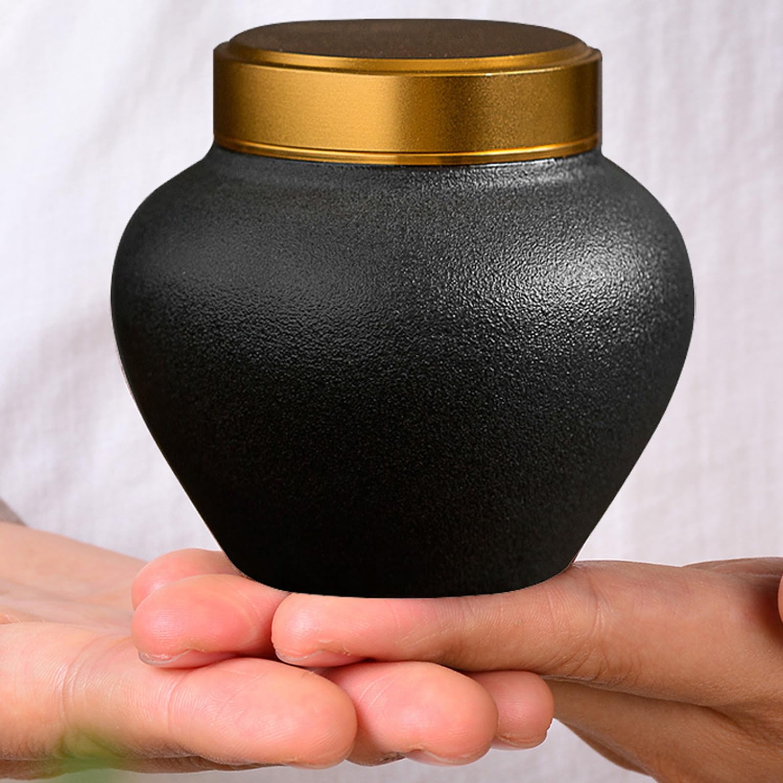 urna dla zwierząt, Ręcznie wykonana ceramiczna urna kremacyjna o pojemności 10 cali sześciennych dla ludzi i zwierząt, wielokolorowa