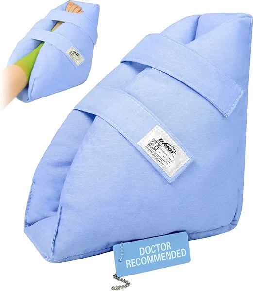 DRKLC Heel Protectors Cushion for Pressure Sores,Adjustable Foot Support Boot Surgery Recovery Supplies for Elderly Bedridden Pressure Ulcer Cushion Ankle Pillow for Bed, Wheelchairs (1 Piece)