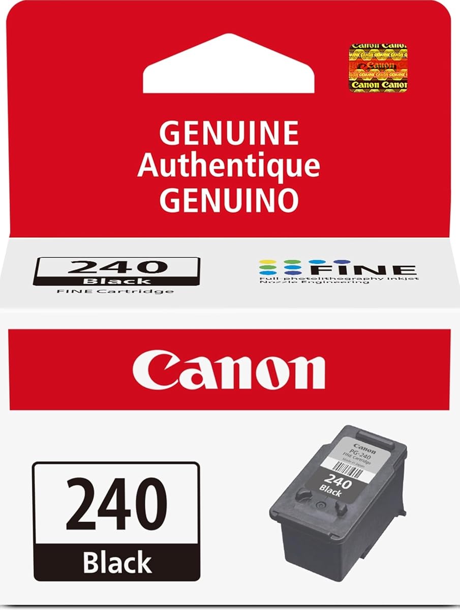 Cartucho de tinta negro original Canon PG-240, compatible con MG2120/3120/4120, MX512/432/472/372/392/522/532/452, MG2220/3220/4220/3520/3620, TS5120