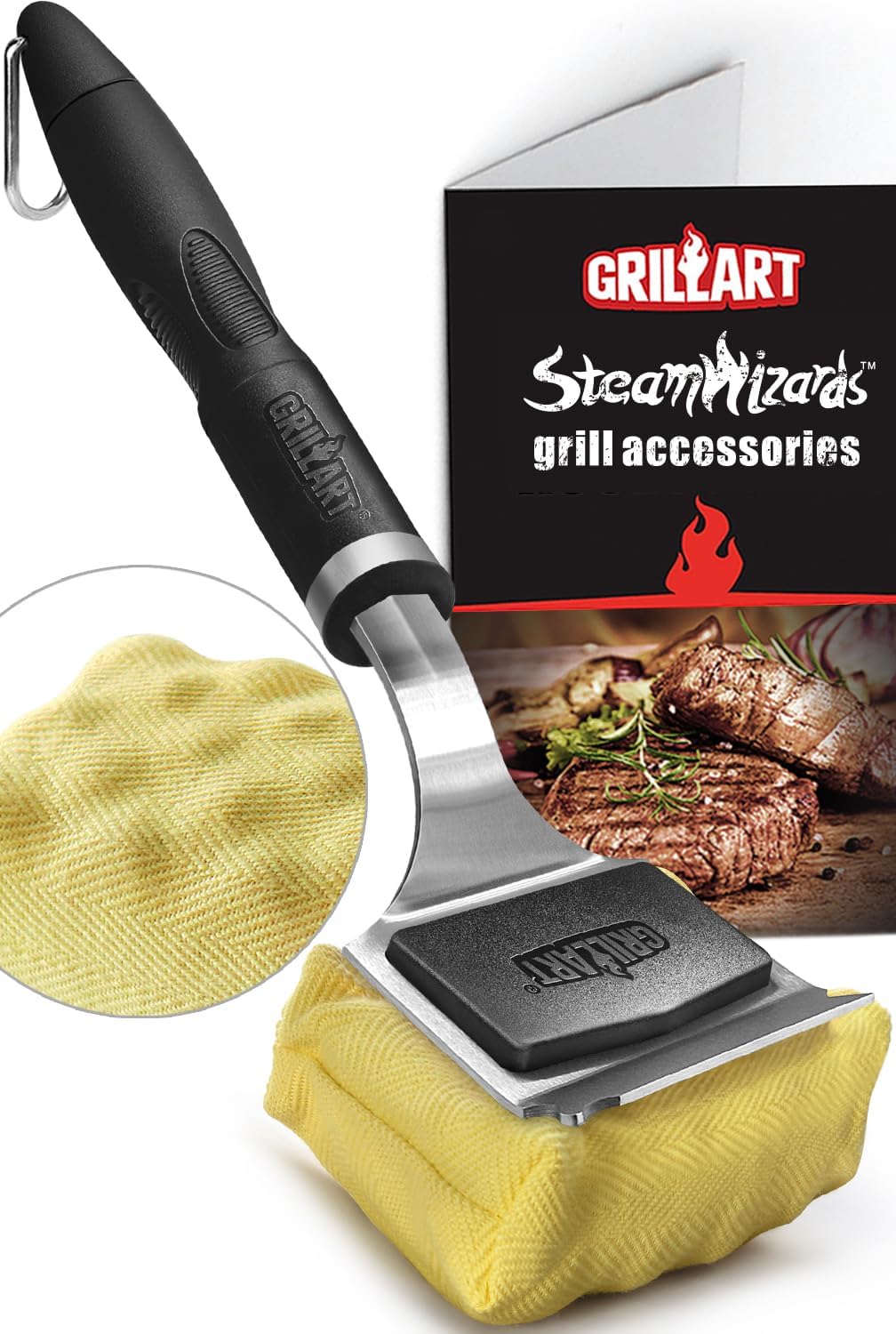 Grill Daddy GL13186C Grand Platinum Steam Grill Brush, 20