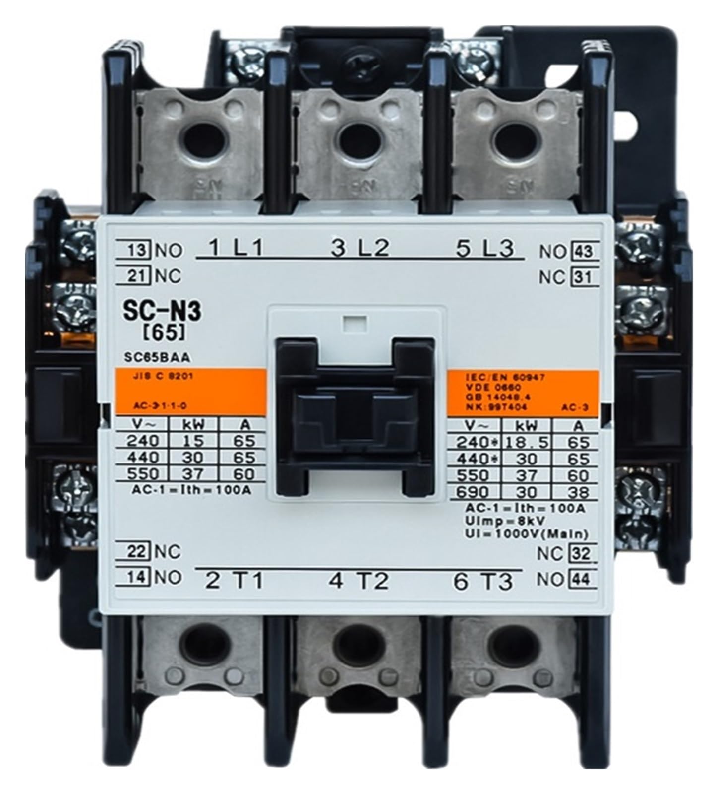 YFHGULBTK AC Contactors Three-Pole Electromagnetic AC220V AC110V AC380V(AC380V)