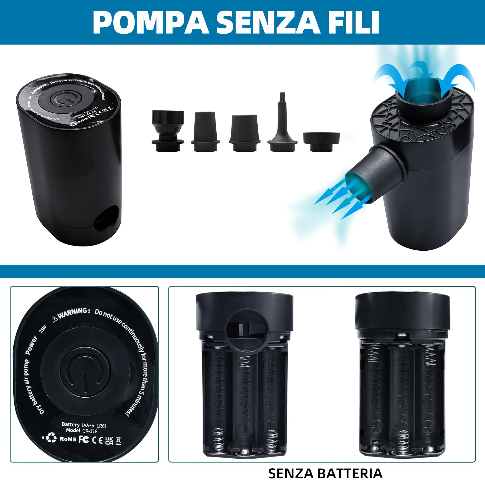 Zaino da viaggio sottovuoto per computer portatile: da uomo grande zaino da viaggio aeroplano cabin 17,3 pollici PC impermeabile zaino zaino zaino 57L borsa con pompa per viaggio, business outdoor