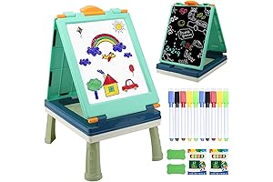 Table Art Easel for Kids: Interactive and Foldable Learning Fun for Toddlers Aged 1-3