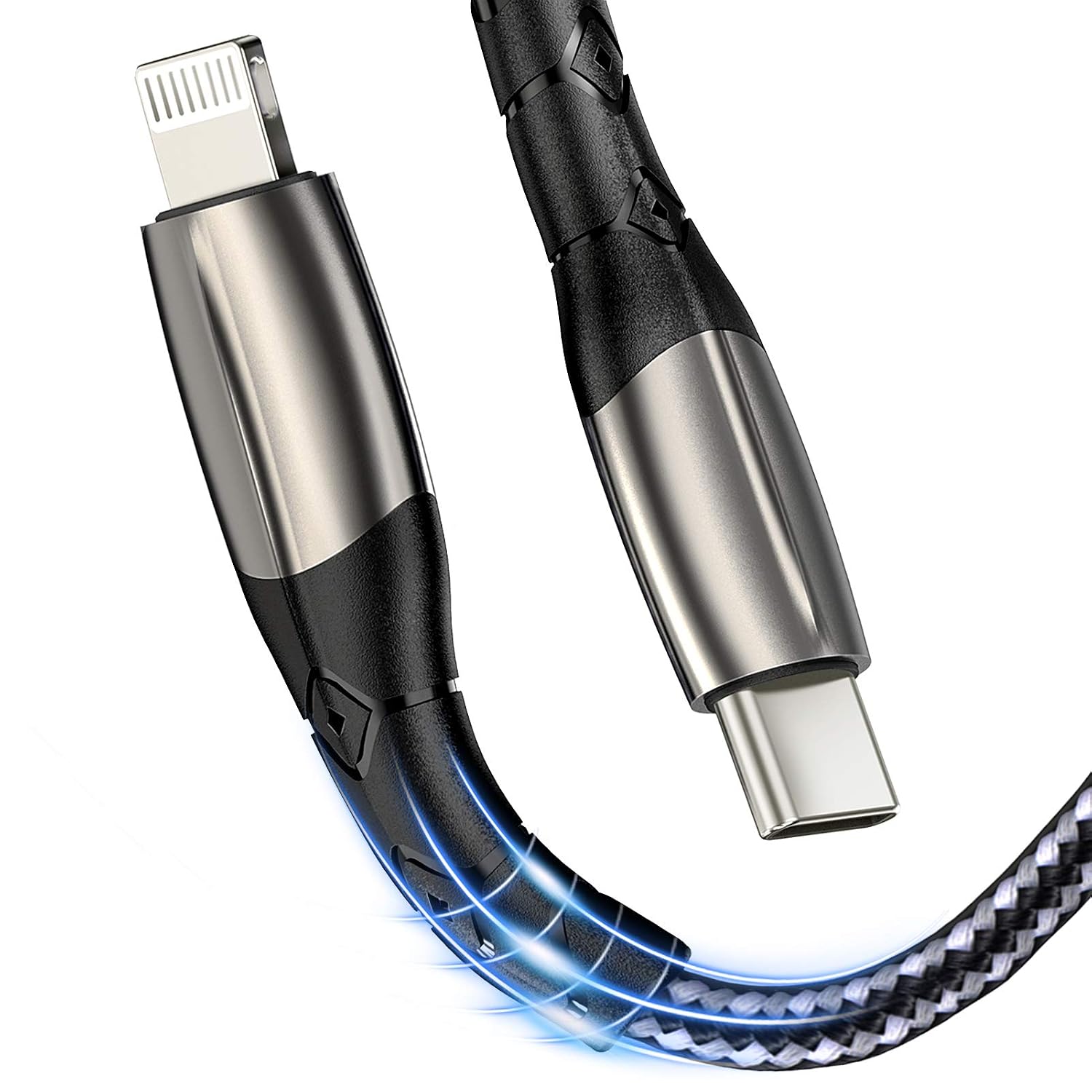 USB C to Lightning Cable, Sundix 2Pack 6FT Nylon Braided 20W Fast Charging Cable Lightning to Type C Charger Cord Compatible with iPhone 12/12 Pro/12 Pro Max/11/11 Pro/11 Pro Max/XS/XR/8 and More