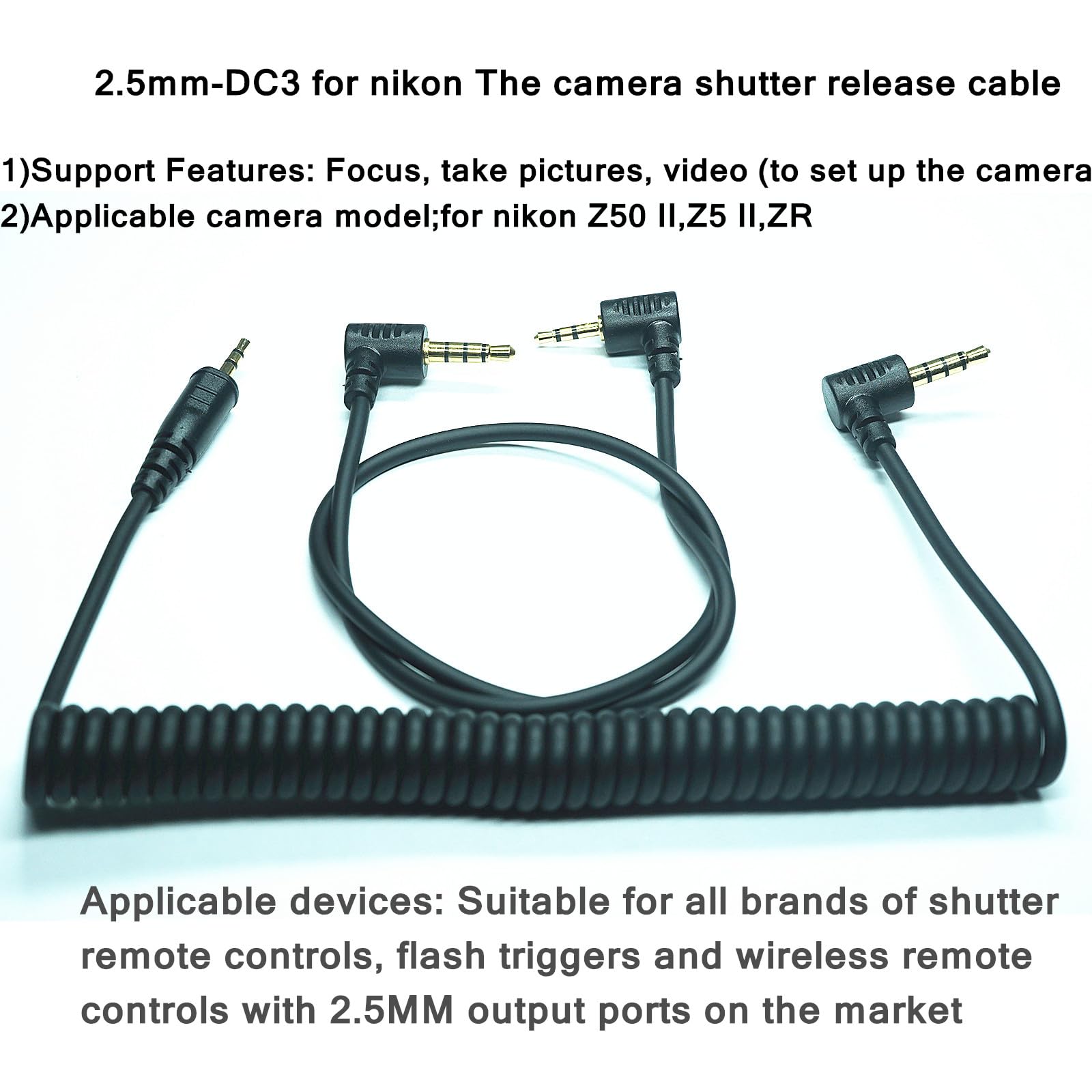 ドリラジリ、リモコンセット Amazon.com : 2.5MM-DC3 (MC-DC3) Shutter Release Cable is Suitable