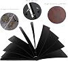 RECUTMS Photo Album Scrapbook Vintage Leather Cover 60 Pages Premium Black Paper Memory Book Children Back School Gift Wedding Anniversary Presents Birthday Gifts funny for Friends (Deer)