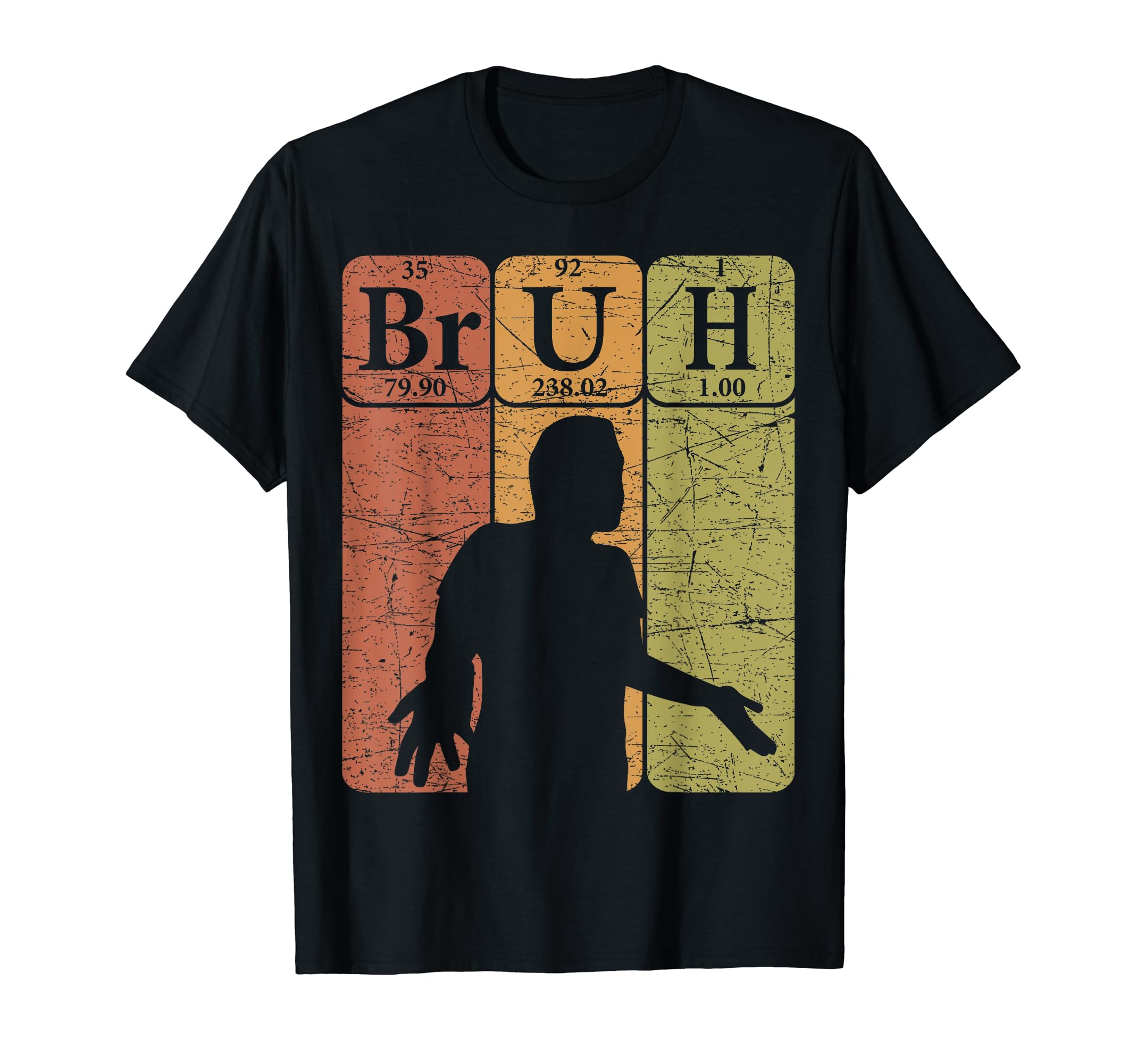 Bruh Periodic Table Elements Bro Slang Bruh Meme Vintage T-Shirt