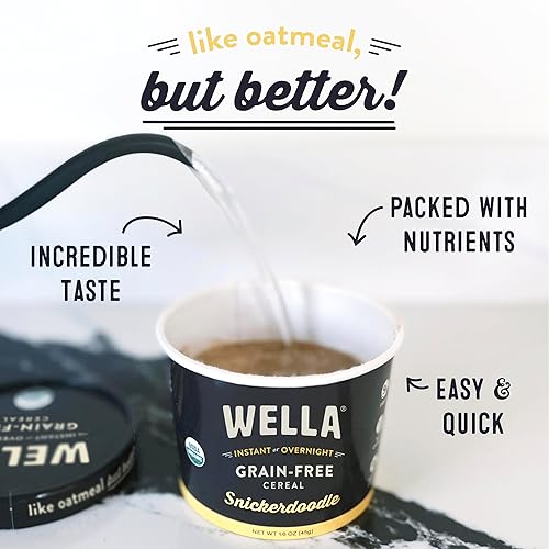 Vista 61 de Wella Alternativa de avena de cereales, cereales calientes sin gluten, cereales calientes para desayuno, paleo orgánico sin granos, superalimento