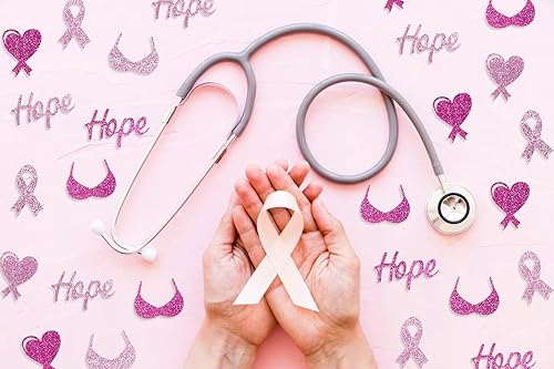 Miniatura 4 de 200 piezas de confeti de concientización sobre el cáncer de mama, cintas rosadas, palomas, confeti de papel con purpurina para mujeres y niñas