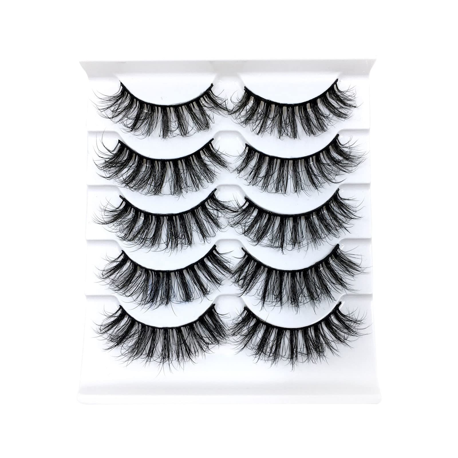 Eyelash Kits for Starters 8D Multipack Fake Style Lashes Faux Mink Lashes Pack Eyelashes 10 False Pairs Volume