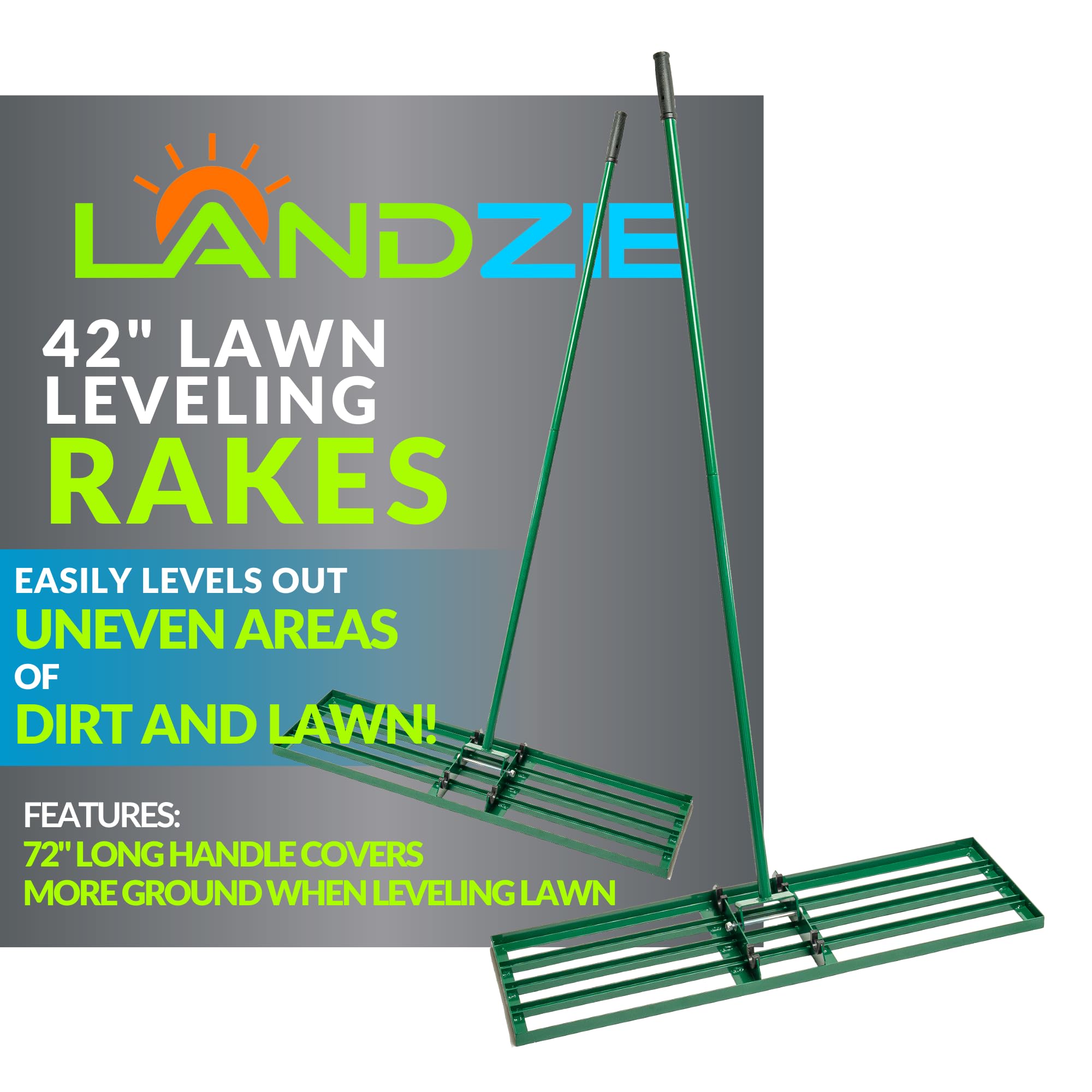 Rateau Nivellement Kokorona Râteau De Nivellement De Pelouse, Outil De  Nivellement De Rateau Nivellement Gazon