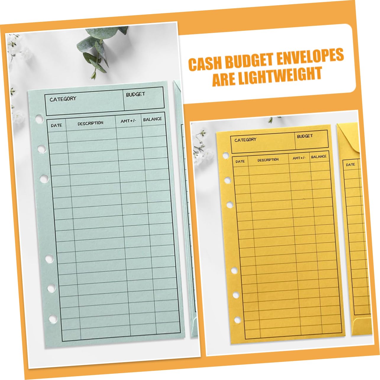 NUOBESTY 3 Set di Raccoglitori per Budget Buste per Denaro Buste per Contanti Tasche Decorative per Libri Contabili Pezzi * 3
