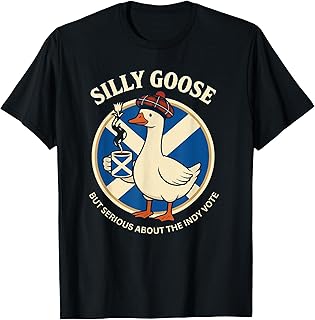 Funny Goose Design Scottish Independence Indy T-Shirt