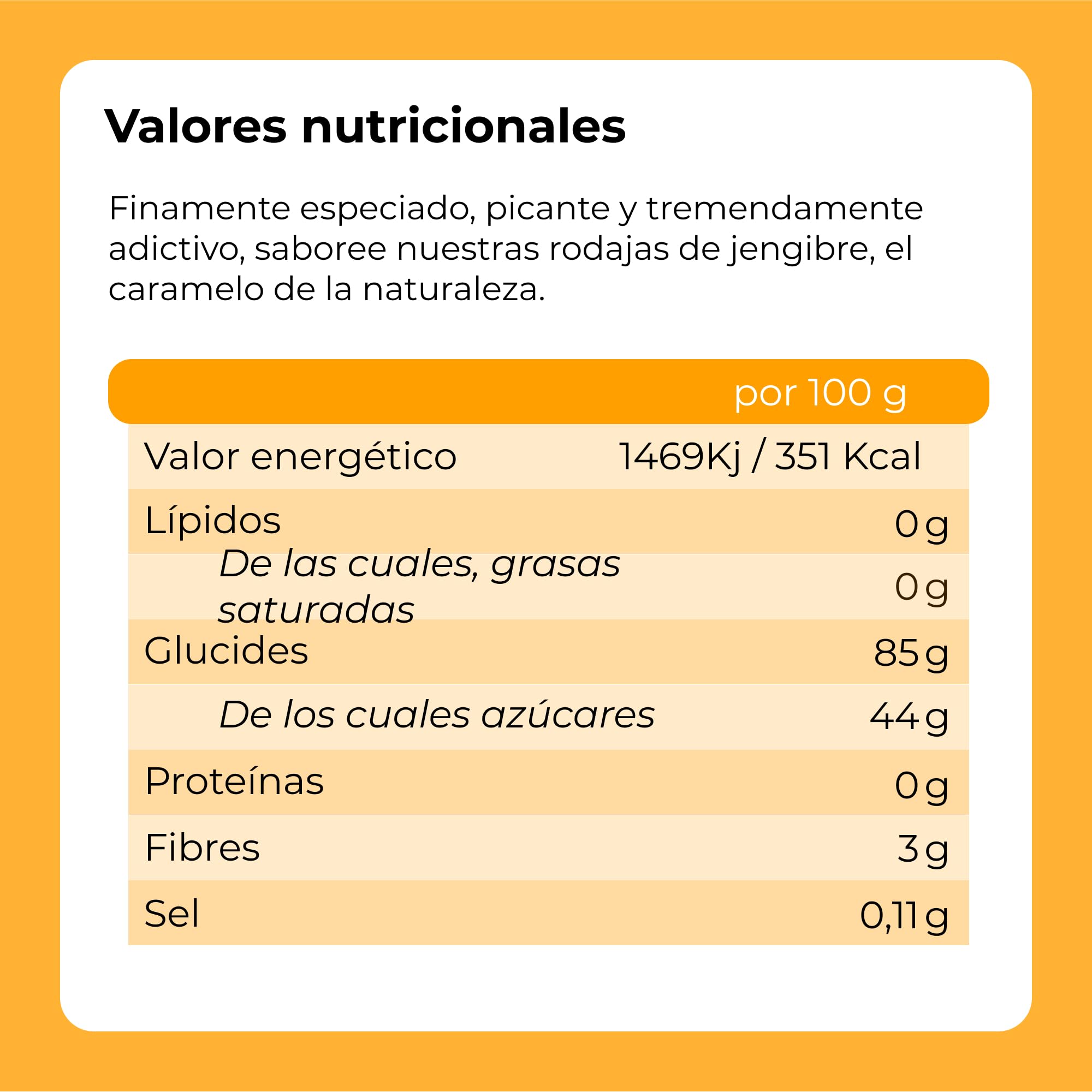 Jengibre Confitado en Trozos 1kg | Fruta Seca Deshidratada | Rodajas de Jengibre Glaseadas | Láminas Desecadas Azucaradas | Snack Dulce | IDEAL para recetas | Vegetarianos y Veganos | Dorimed