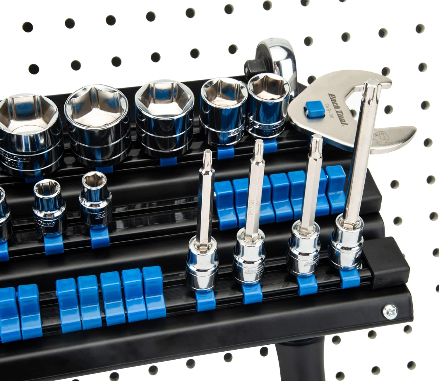 Park Tool JH-3 Wall-Mounted Socket Bit and Torque Tool Organizer