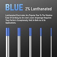 Vista 2 de YESWELDER Electrodo de Tungsteno para Soldadura TIG 2% Lantanizado 5 paquetes de 3/32" y 5 paquetes de 1/8" por 7" Tamaños Surtidos