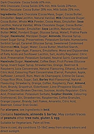 Holdsworth Chocolates Gift Box Luxury Assortment - Classic Chocolate Gift Set with Handmade Truffles & Assorted Milk, Dark & White Chocolates 300g