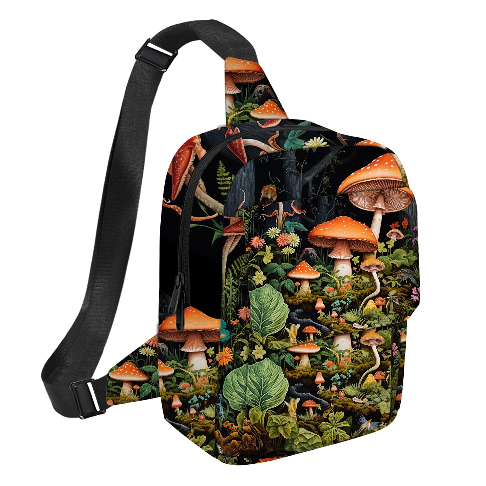 Miwasion Cute Small Camera Bag with Photographer Camera Sling Bag Waterproof Dslr Camera Case Compatible with Nikon Sony Lightweigth for Women（Mushroom）