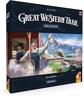 Great Western Trail 2nd Edition Rails to The North Board Game Expansion - New Adventures Await! Strategy Game for Kids & Adults, Ages 12+, 1-4 Players, 75-150 Min Playtime Made by Eggertspiele