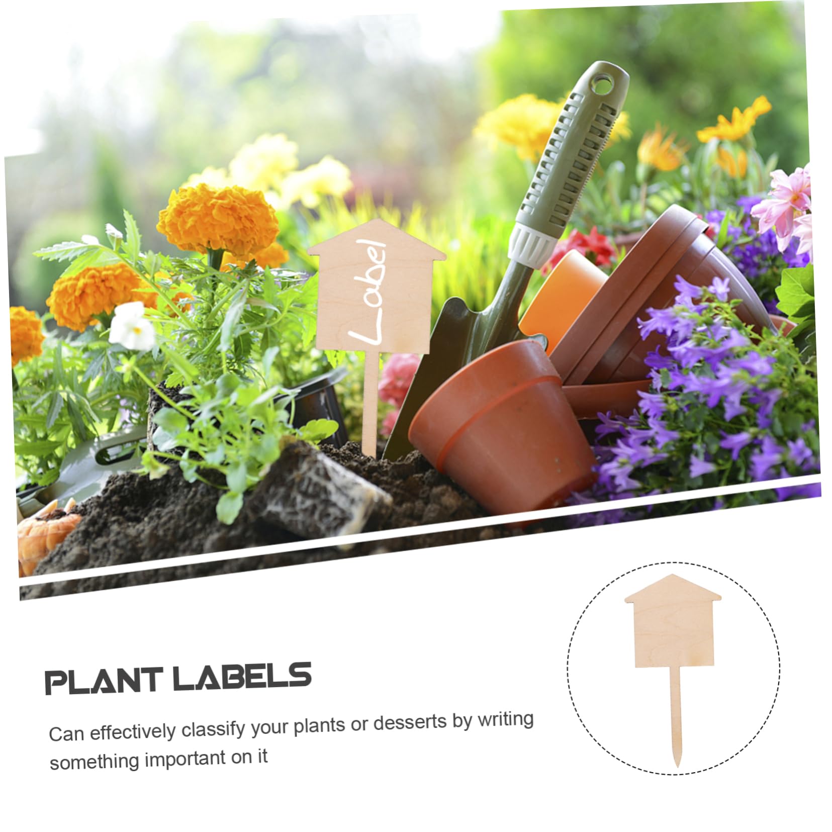 BESTonZON 3 Sätze Pflanzenschilder Beschriftbare Gartenmarkierungen Für Pflanzen Für Drinnen Und Draußen Zur Dekoration Und Klassifizierung 50 Stück * 3