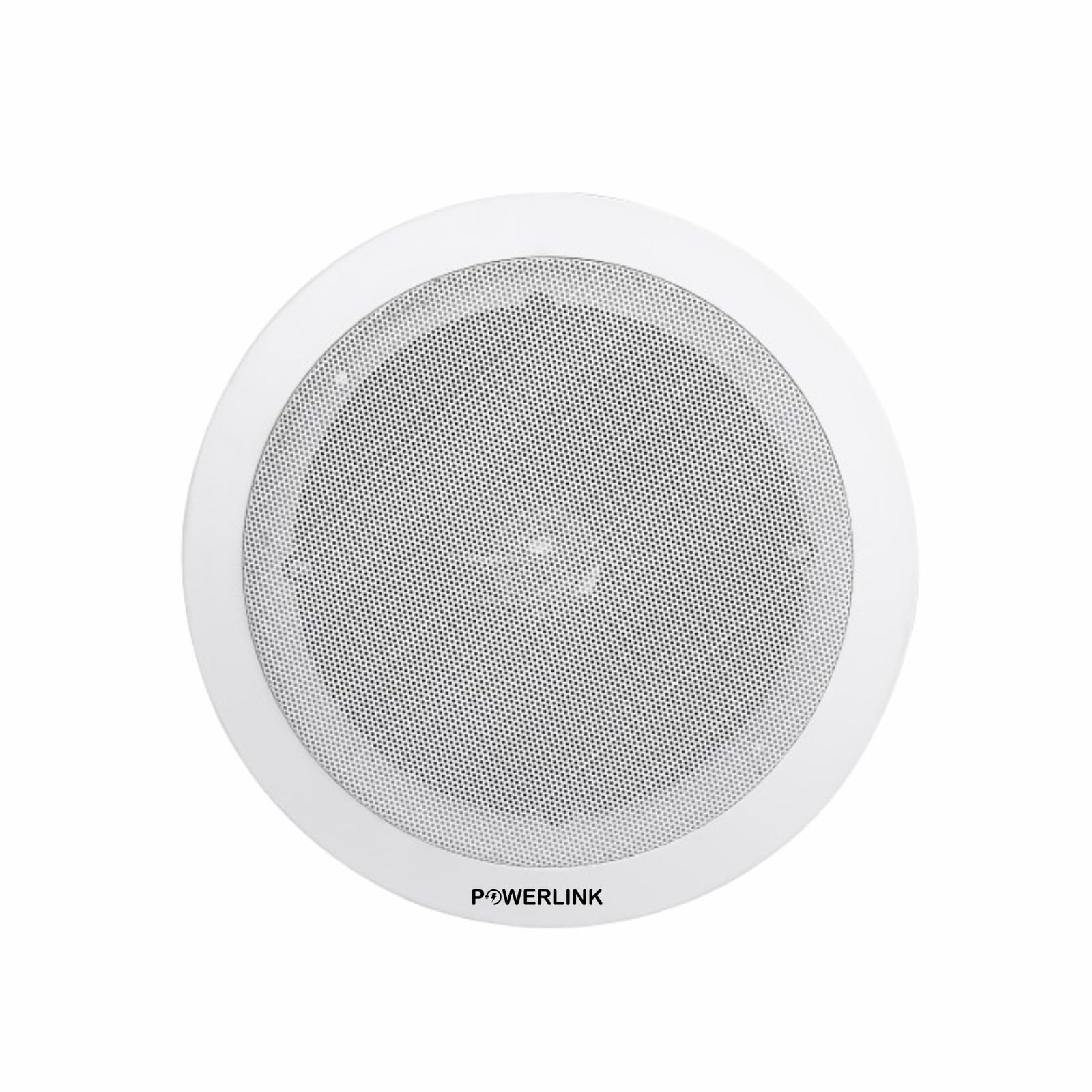Powerlink 3-Inch 10-Watt Wired in Flush Mount Ceiling Speakers for Office, Kitchen, Home Theater, Covered Porches (White)(Pack of 1)(Metal Grill)(Without LMT)