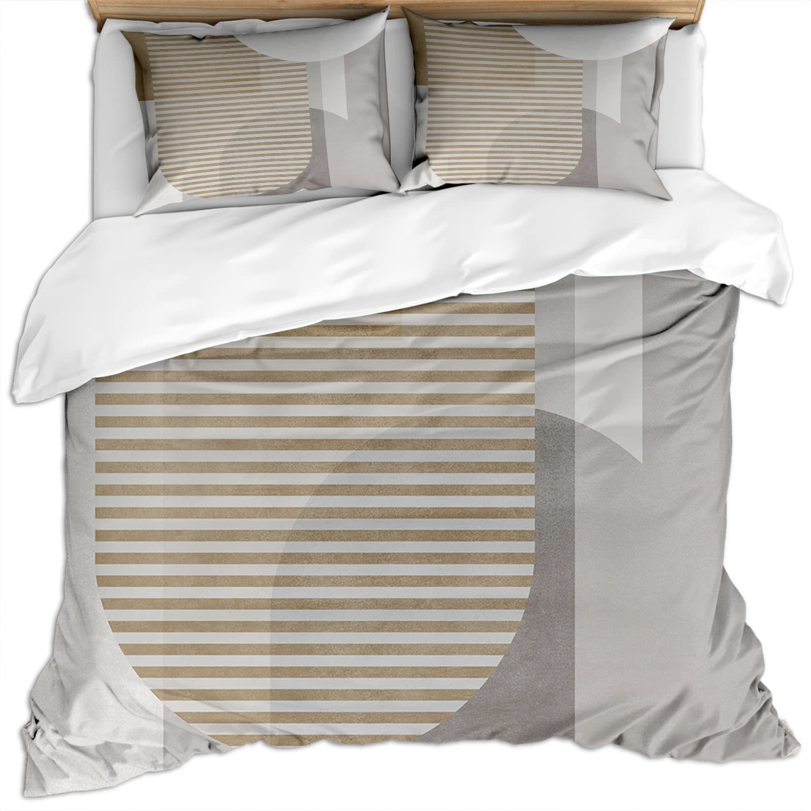 Funda nórdica 135x200 invierno microfibra 3 piezas ropa de cama moderna blanca bohemia